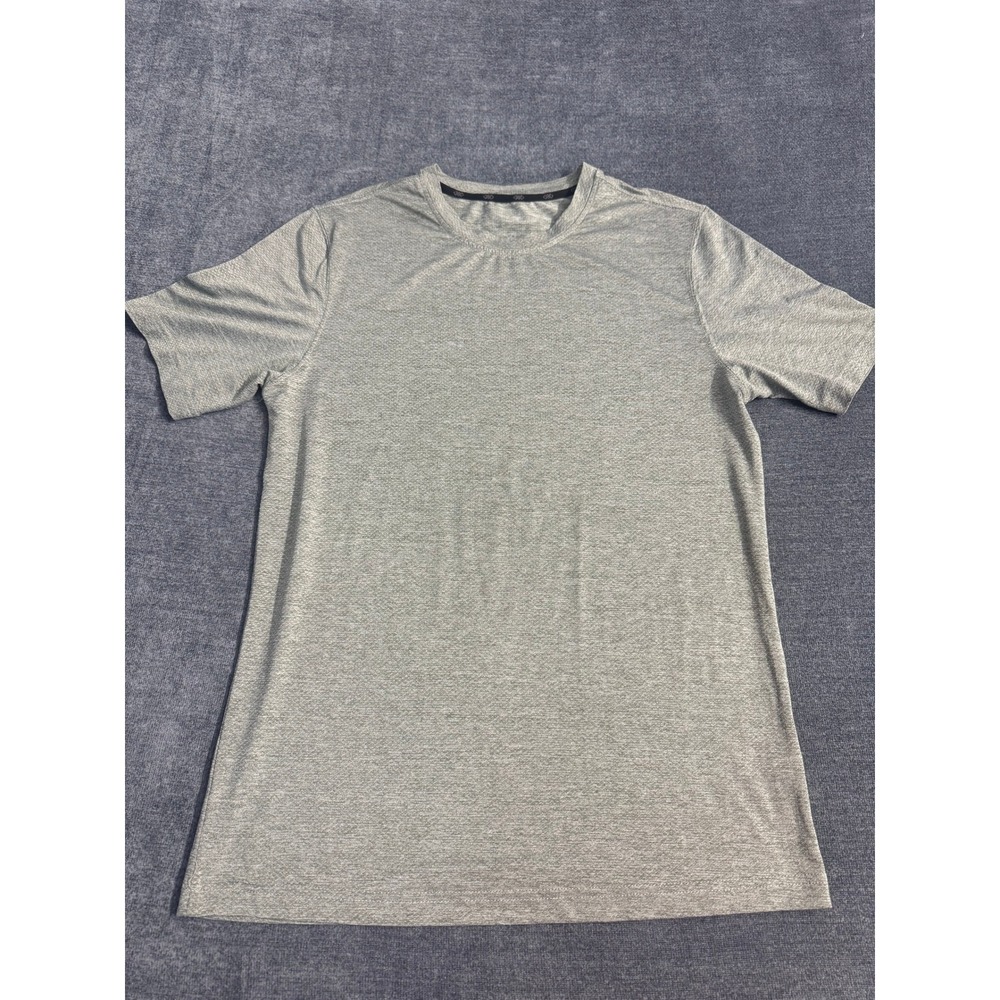 Legend Mens Heather Grey Active Tech T-Shirt Short Sleeve Crewneck Small